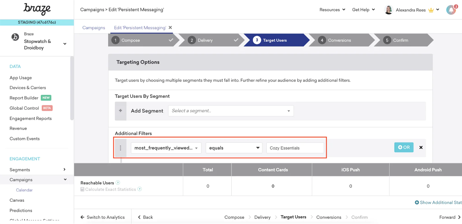 braze-campaign-target-users-additional-filters