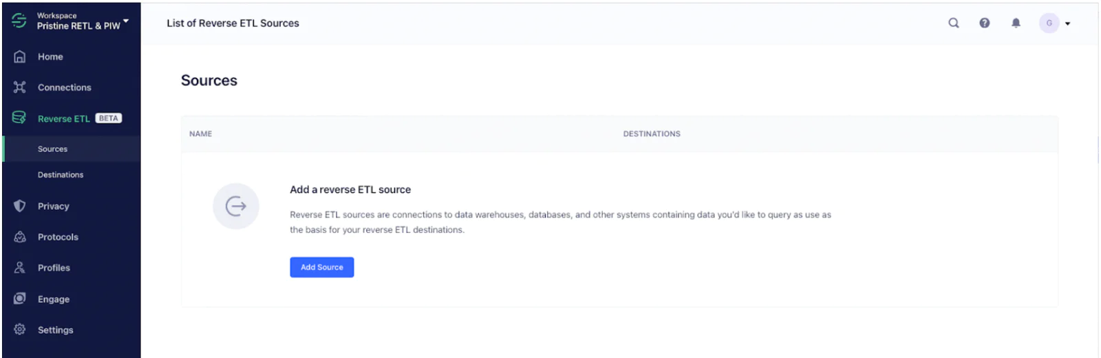 Reverse ETL model setup