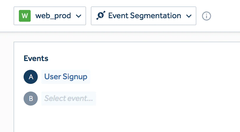 Amplitude signups per week setup