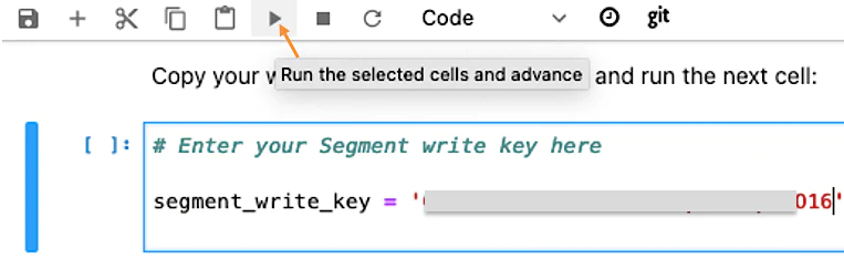 Copying Segment write key into the string 